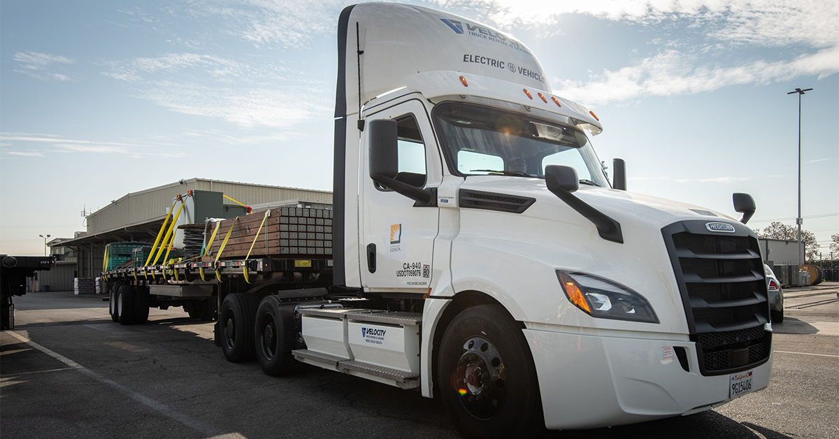 Southern California Edison Begins Testing Of Battery-Electric Freightliner eCascadia