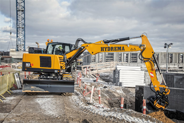 More Power In Upgraded Series Of Wheeled Excavators From Hydrema