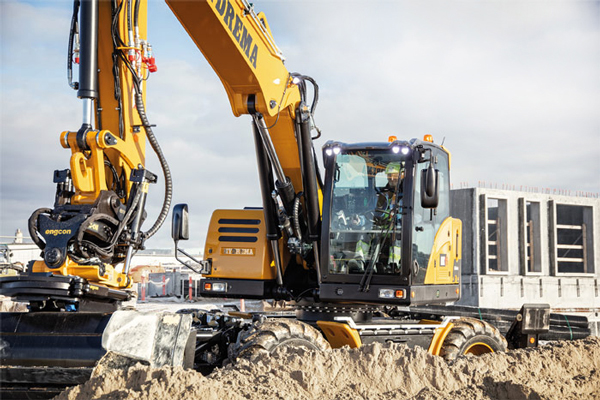 More Power In Upgraded Series Of Wheeled Excavators From Hydrema