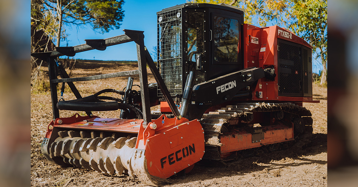 Fecon Adds 10 Percent More HP To Redesigned FTX150-2 Mulching Tractor