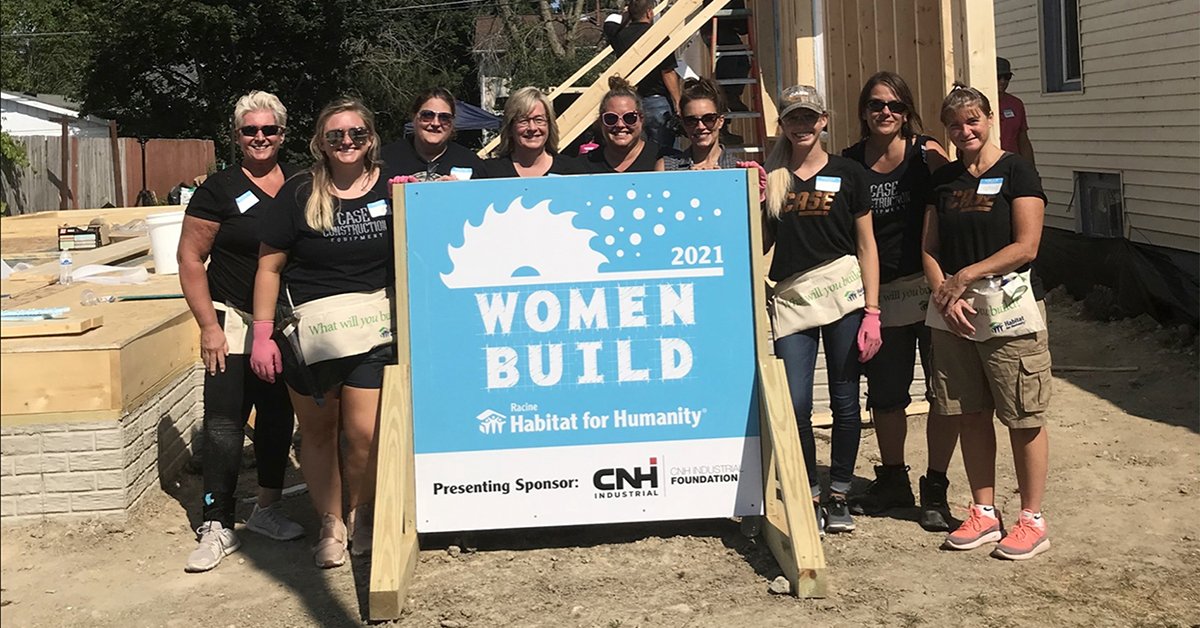 CASE Employees Support First Racine Habitat For Humanity “Women Build” Event