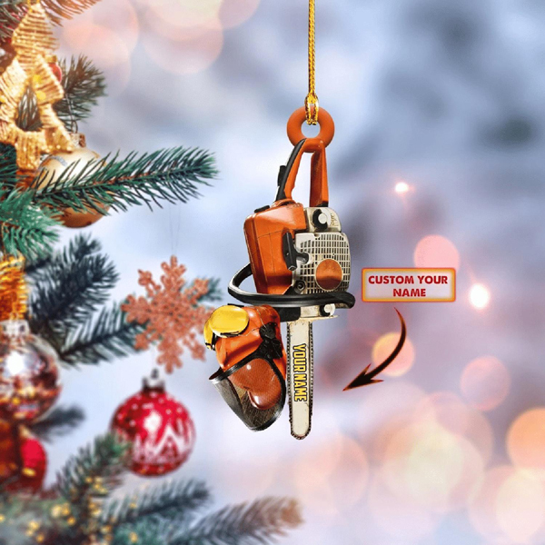 Customized Chainsaw Ornament