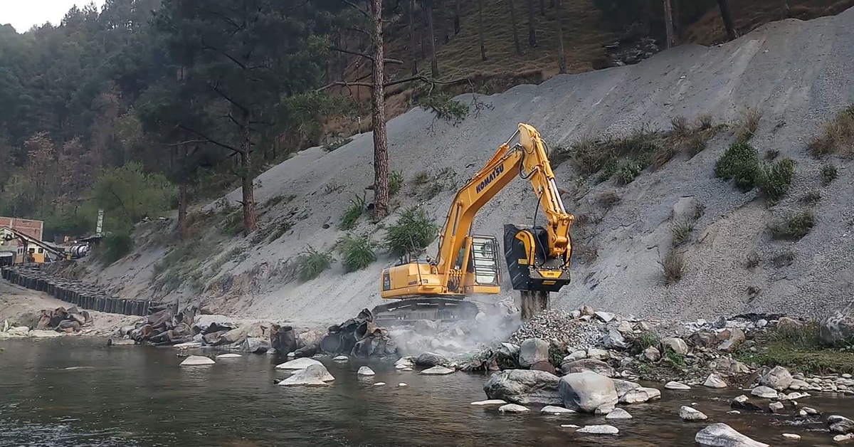 High Altitude Road Development Made Easy With MB Crusher Buckets