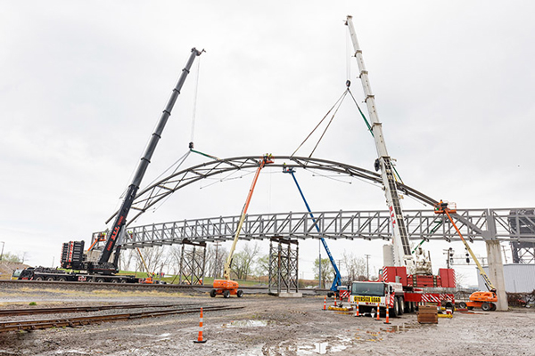 ALL Cranes Relies On Two Liebherrs For Dual Pick At Bridge In Cleveland