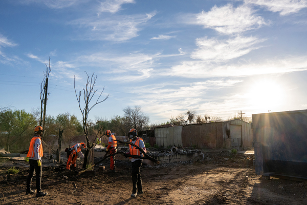 CASE Provides Equipment For Wildfire Cleanup Efforts